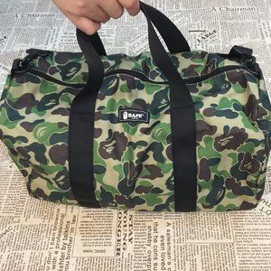NWT bape camo duffel gym bag